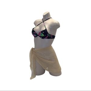 Zuliana Size Small Sheer Sarong Skirt. Made in USA.